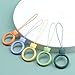 UKCOCO Finger Ring Strap - Silicone Cell Phone Finger Lanyard Smartphone Grip Lanyard Holder with -Slip Function, Loop Phone Ring Straps for Case, and Keys 10pcs
