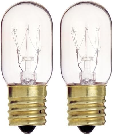 Satco S4720 - Bombilla T8 de base intermedia de 130 V, 25 W, transparente (paquete de 2)