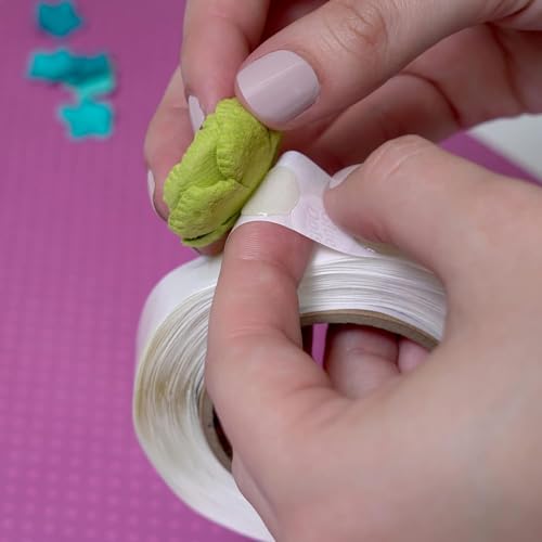 Image of Glue Dots, All Purpose Dots, Permanent, Multi-Surface, Double-Sided, 1 /2 inch, .5 Inch, 900 Dots, DIY Craft Glue Tape, Sticky Adhesive Glue Points, Liquid Hot Glue Alternative, Clear, 3 Pack