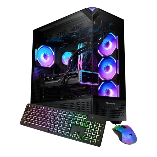 Image of iBUYPOWER Element Pro Gaming PC Desktop Computer Intel Core Ultra 7 265KF CPU, NVIDIA GeForce RTX 5070 12GB GPU, 32GB DDR5 RGB 5200MHz RAM, 2TB SSD,Windows 11 Home,Gamer Keyboard and Mouse -EPBI7N5701