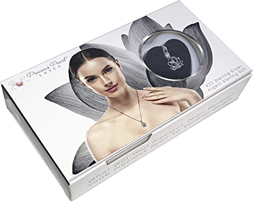 My Inspirations Precious Pearl Sterling Silver Pearl in Oyster Necklace Kit, Lotus