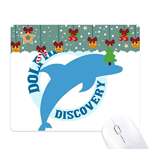 Tapis de souris en caoutchouc Blue Ocean motif dauphins