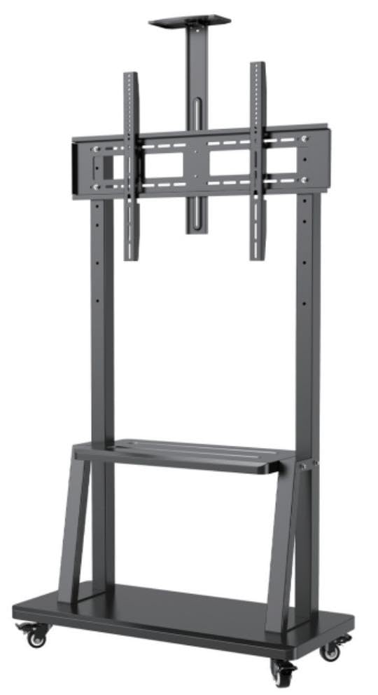 Image of AUDIOVAN Premium Interactive Panel Display Stand Heavy Duty Heights Adjustment Floor TV Trolley with Brackets for 32IN|42IN|50IN|55IN|65IN|75IN|85IN|86IN Model : 125PR