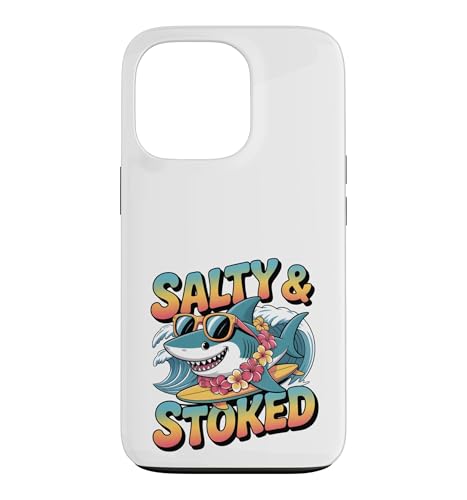 Salty And Stoked Summer �T�[�t�B�� ���p �L���[�g �T�� �T�[�t�@�[ �X�}�z�P�[�X iPhone 13 Pro �p