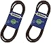 2 Pack Stens 265-258 OEM Replacement Belt Fits MTD 954-0475