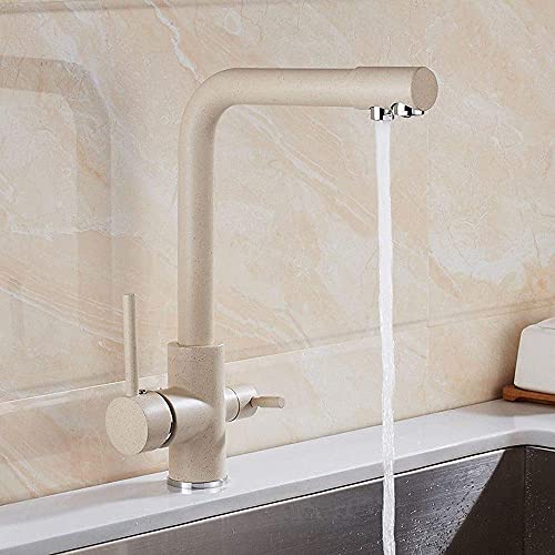 Robinet de cuisine moderne beige pour purifier l'eau du quotidien - 4
