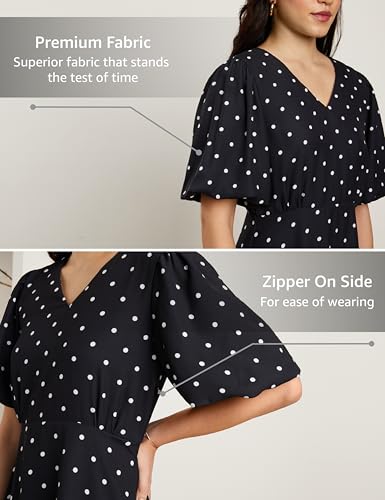 Image of Symbol Premium Women Fit & Flare Dress (Below Knee Length | Stylish) (Available in Plus Sizes)