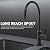 Metpure Non-airgap NSF Certified RO Faucet Reverse Osmosis Drinking Water Filtration System Water Dispenser Spout (Matte Black). Large Euro Style with Faucet Wrench.