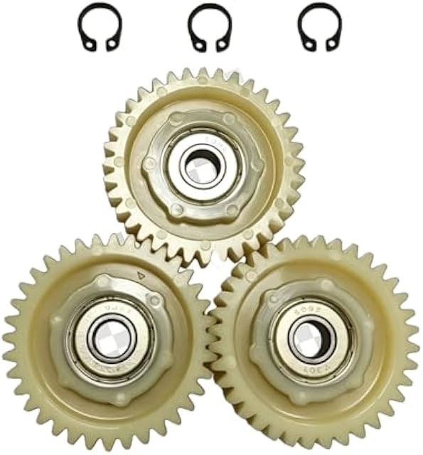 KPATH 3PCS 38×12 mm / 47.5×13 mm Planetary Gear 36 Teeth, Nylon Repair Gear for E-Bike Motors with 8 mm Bearings, Compatible with Bafang Motors and 36 Teeth E-Bike hub Motors (38×12mm)