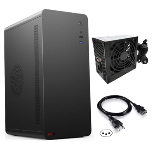 Gabinete CPU Alltek, Com Fonte 200w, com Cabo de Energia, S/Fan, Micro ATX/ITX- UBS 3.0