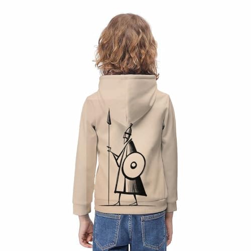 Pull enfant 8-10 ans imprimé 3D vêtement facile à laver pour l'école - 4