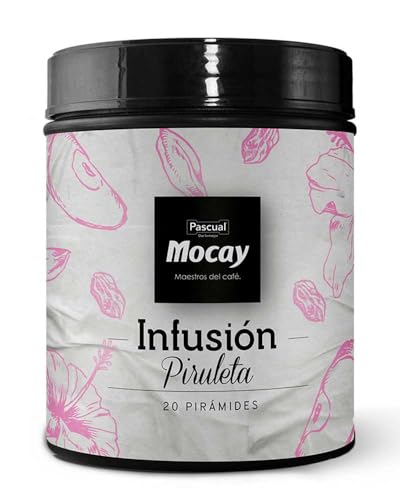 Caffé Mocay – Infusión Sabor Piruleta – Pack 2 Latas de 20 Pirámides – 40 Pirámides Compostables - Sin Teína