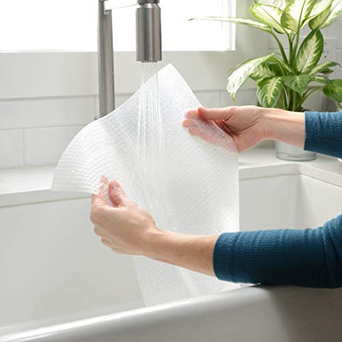 Con-Tact Brand Adhesive Zip-N-Fit Solid Grip Drawer and Shelf Non-Slip Liner, 18" x 4', Ribbed Clear, 6 Count & Con-Tact Waterproof Protective Liner, 24" x 48", Clear - Thumbnail 4
