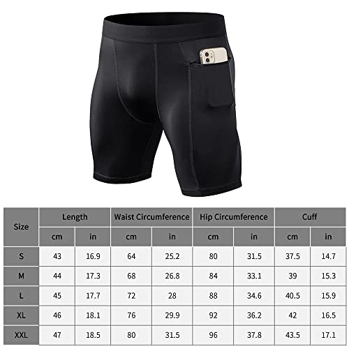 yeacher Shorts esportivos masculinos com 3 itens. Cueca de treino ativo. Calções masculinos de compr