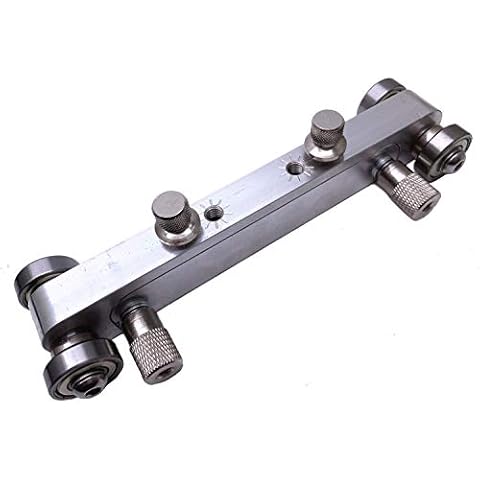 Jiayouy Adjustable Guitar Nut & Bridge Sander Luthier Tool for Electric Acoustic Guitar Bass Silver Cover