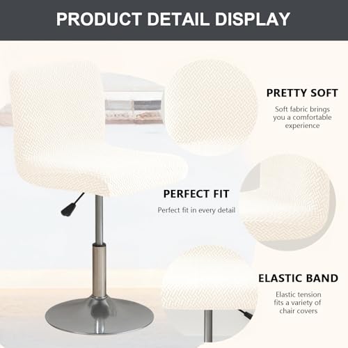 Image of Chair Covers Bar Stool Cover 4pc Bar Chair Cover Swivel Bar Stool Slipcover