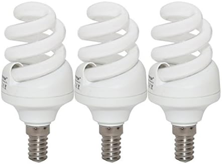 11W (=65W) Energy Saving Spiral CFL 6500K Day White colour Light Bulb E14 Small Edison Screw SES Cap, 10 Years, 10,000 hours compact fluorescent (3)