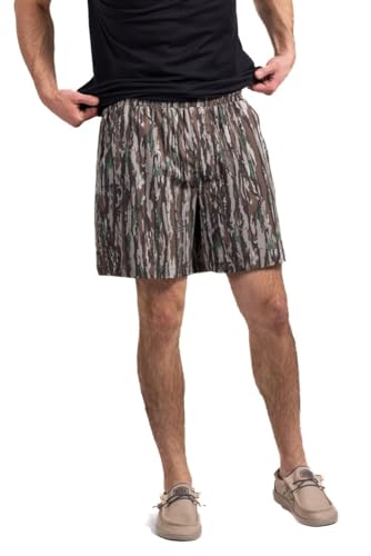 Realtree Men's Camo Lined Shorts Quick Dry Shorts with Zipper Pockets for Running, Fishing and Hiking2