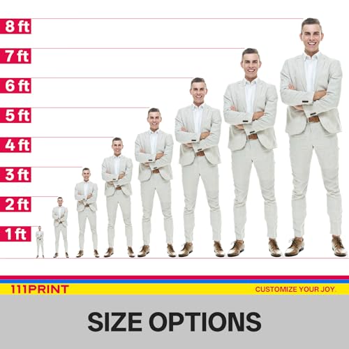 image for 111PRINT Custom Life Size Cardboard Cutout, Personalized Photo Standup