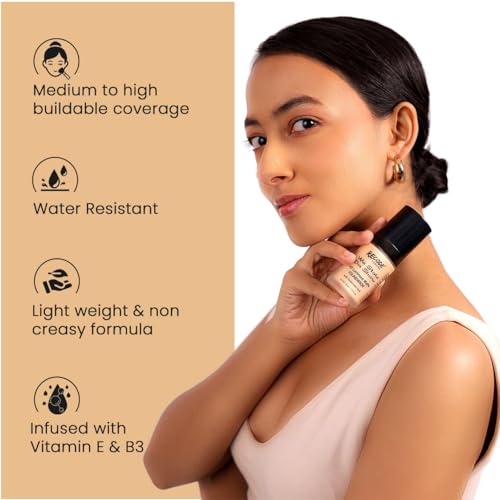 Image of Recode HD Luminous Matte Foundation Shade 02.01 TIANZHU|Water Resistant|Infused With Hyaluronic & Vitamin E & B3|Lightweight|Non Creasy Formula 30 ML