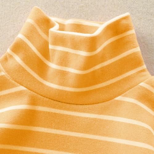Teen Girls Striped Turtleneck Sweatshirt Toddler Kids Casual Comfy Soft Long Sleeve T Shirt Cute Basic Aesthetic Outfits4