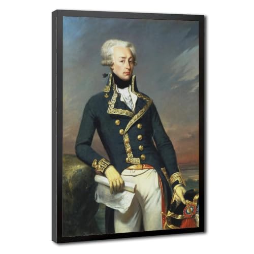 Portrait Lafayette grand format toile pour habiller un grand mur vide WCYB