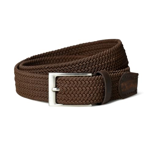 Image of MaheTri Braided Canvas Stretchable Elastic Woven Belt For Men (Upto 48 inch) | Premium Fabric Cloth Adjustable & Hole Free Elastic Belt for Men & Women