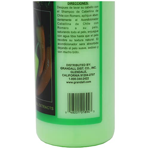 Chile Con Romero Conditioner, Volumizing Conditioner, Helps Prevent Hair Loss With Pepper And Rosemary Natural Extract, All Hair Types, 32 Fl Oz, Bottle #TOP4