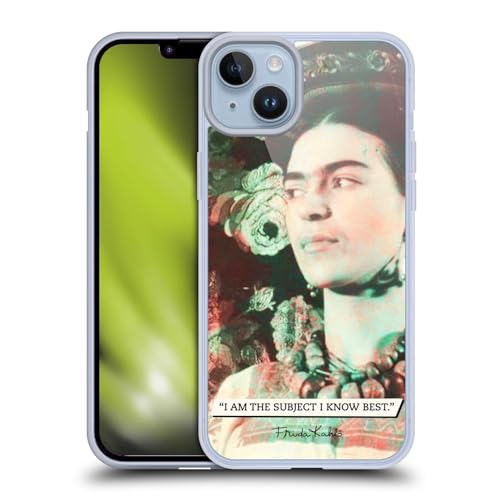 Head Case Designs Licenciado Oficialmente Frida Kahlo Musa Retratos y Citas Caso Funda de Gel Suave Compatible con Apple iPhone 14 Plus