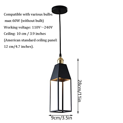 SHUANGZ Macaron Kroonluchter Verlichting Vintage Retro Industriële Lamp Tbv Industriële Hangende Verlichtingsarmaturen… - Afbeelding 7