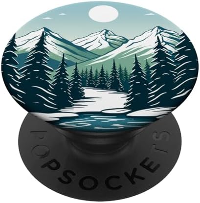 Amazon.com: Pine Tree Mountain Scene PopSockets Standard PopGrip : Cell ...