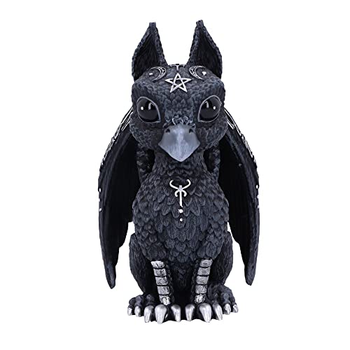 Nemesis Now Cult Cuties Griffael 10.7cm, Resin, Black, Cult Cuties Griffin Figurine, Scarily Adorable Griffin Figurine