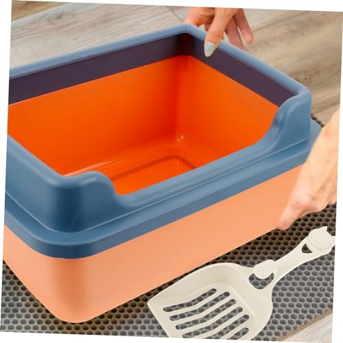 Balacoo 1 Conjunto De Caixa caixa de areia para gatos banheiro para areia de gatinho banheiro de gat