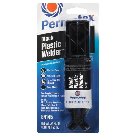 Permatex 84145 Permapoxy Black Plastic Weld - 0.84 fl. oz.