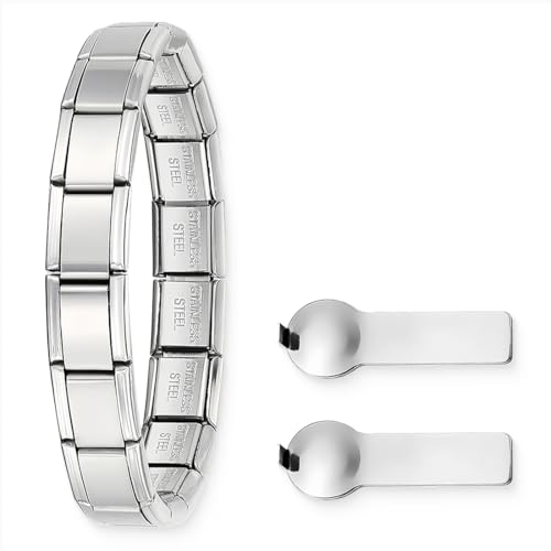 Charm regolabile adatto alla maggior parte dei polsi, offre moduli intercambiabili per una lunghezza e un comfort personalizzati, soddisfacendo varie preferenze di stile.