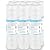 Grooved Sediment Water Filter Cartridge (6 Pack), Membrane Solutions 5 Micron Whole House Water Filter Universal Replacement 10"x2.5" for 10 inch RO Unit, Whole House Under-Sink Filtration System