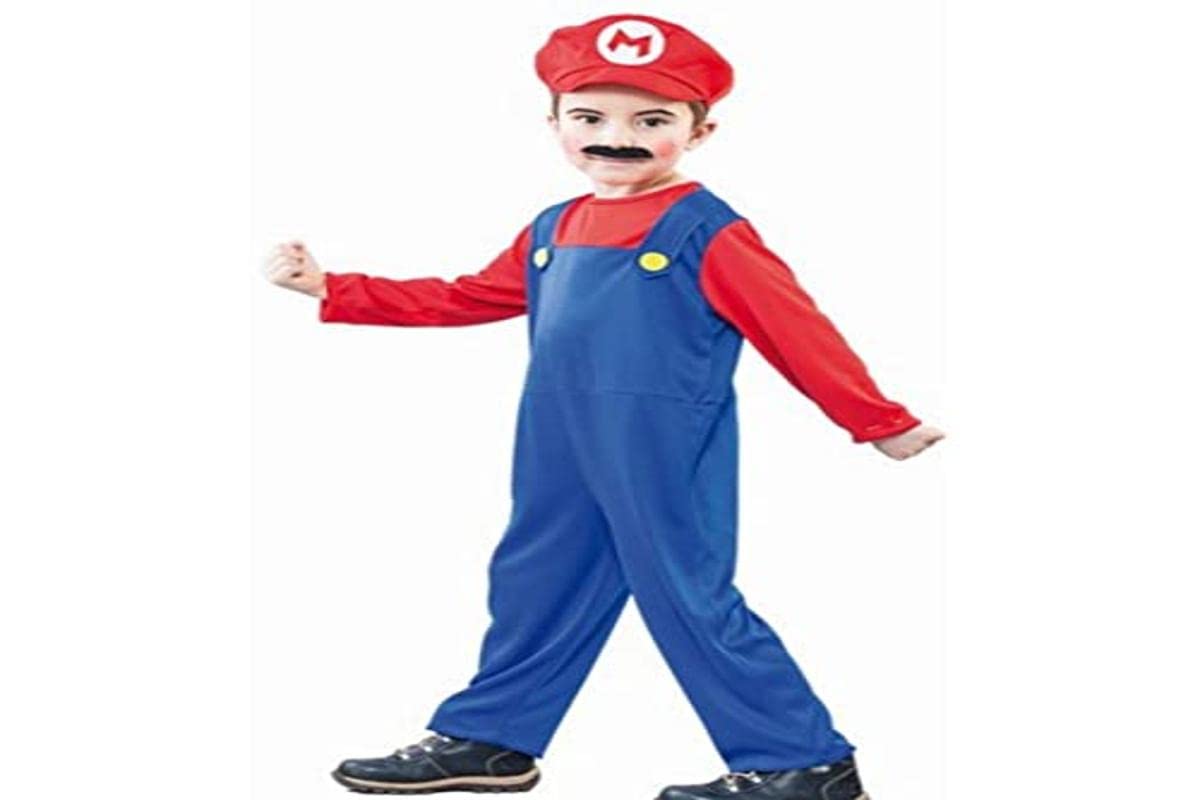 Fyasa - 706226 -T00 - Disfraz de fontanero para niños de 2 a 3 años, multicolor. Talla pequeña