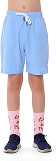 شورت بيسيك بلون أزرق فاتح للأولاد من انجا - تصميم مريح ومتعدد الاستخدامات، مقاس (8-10 سنوات)