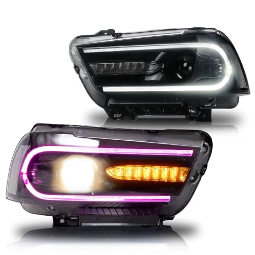VLAND Headlight Assembly for Dodge Charger 2011-2014