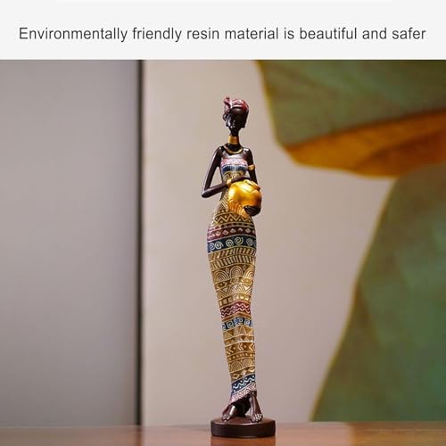 Figurine tribal lady statue : le cadeau d'exposition rétro idéal
