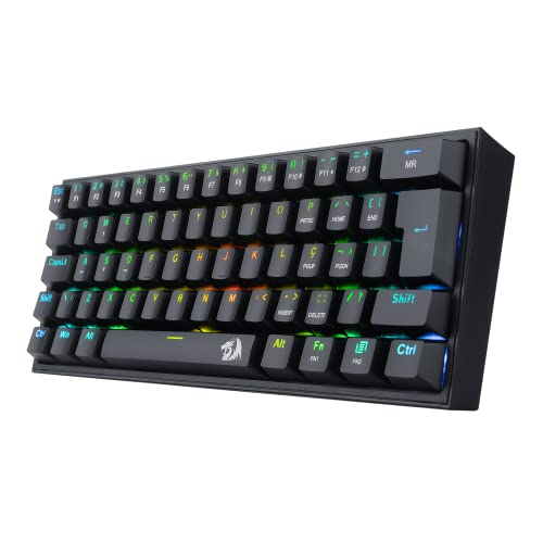 Redragon TECLADO MECANICO GAMER FIZZ RGB PRETO SWITCH AZUL glide