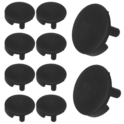 Homoyoyo 10 piezas Silicona Protectora para Freidora de Aire Negras Amortiguadores de Goma Resistentes al Calor Compatibles Universalmente con Esquinas Redondeadas para Seguridad y Fácil