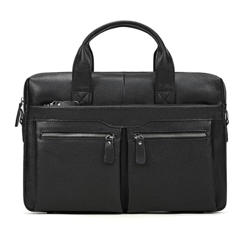 Men's Business Trip Briefcase Handbag Computer Bag Cowhide Single Shoulder Crossbody Bag Leather Handbag