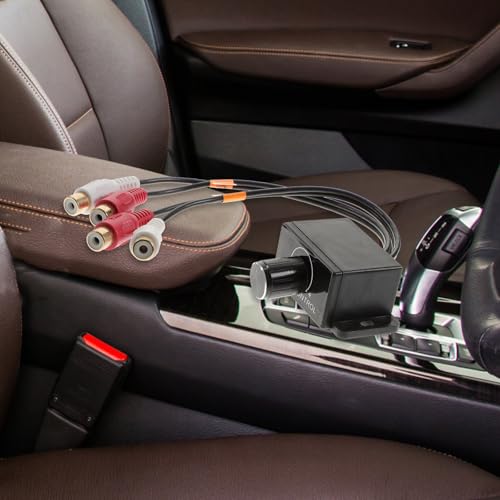 Perilla de graves para amplificador de coche EXAOMBLE con controlador de volumen RCA compacto 6