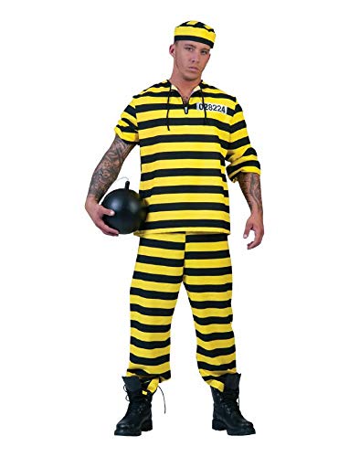 Preisvergleich Produktbild Sträfling Kostüm Herren Gr. 52 54