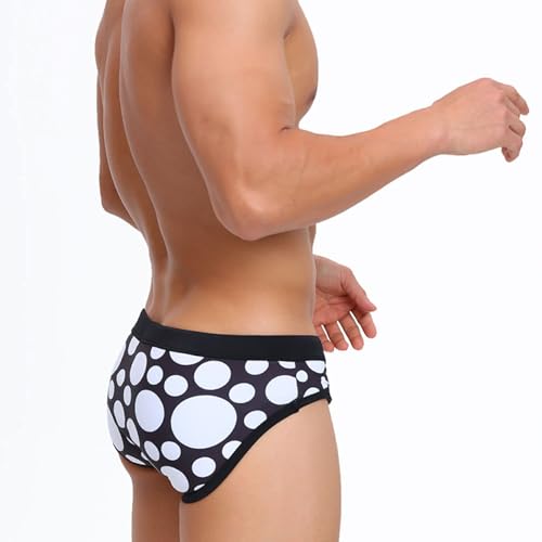 Mens Bikini Swimwear Low Rise Swim Briefs Black and Red,Contrast Color Swimsuit Swimming Briefs with Drawstring Sexy2