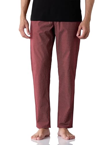 Image of Amazon Brand - Symbol mens 100% Cotton Pyjama /Lounge Pants |Regular Fit | Printed | Available in Plus Sizes