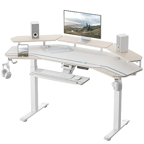 EUREKA ERGONOMIC Scrivania Gaming 182x76 cm Scrivania Regolabile ...
