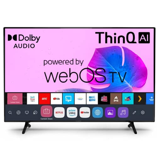 TRUSENSE 109 cm (43 Inch) TS 4343 | 4K Ultra HD Smart TV with Web OS | Bezel-Less LED | (Black)