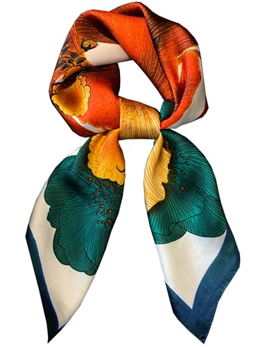 Silky Scarf for Women Lightweight Satin Bandanas Neck Hair Wrap For Sleeping Head Scarves 27.5